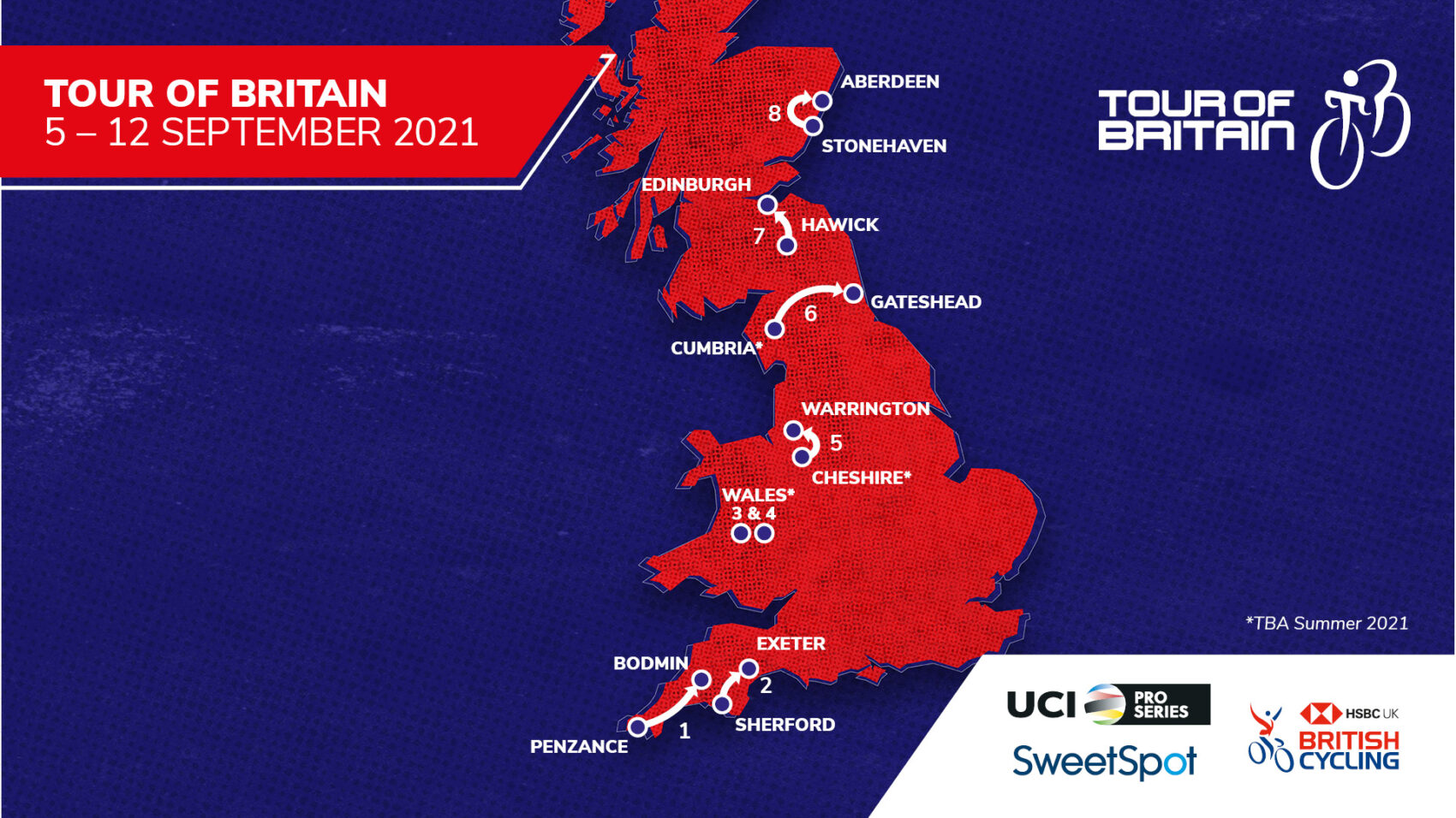 tour of britain 2021 route map